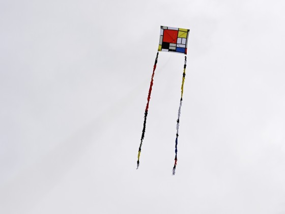 Mondrian-Drachen - „Komposition mit Rot, Gelb, Blau und Schwarz“