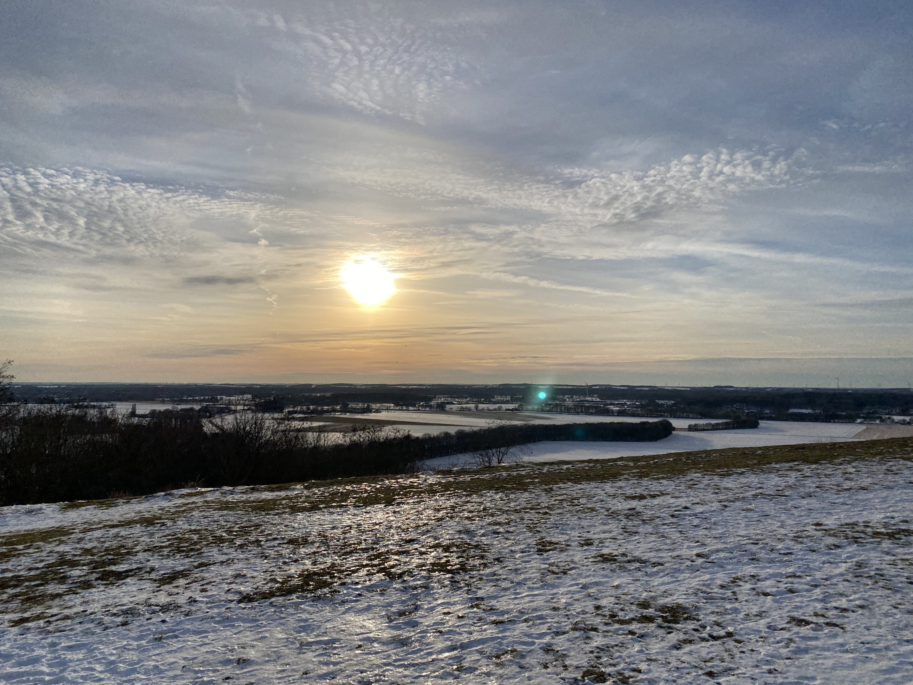 Winter auf Halde Norddeutschland