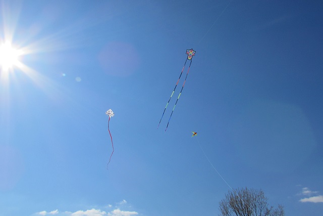 Fliegen bei super Wetter