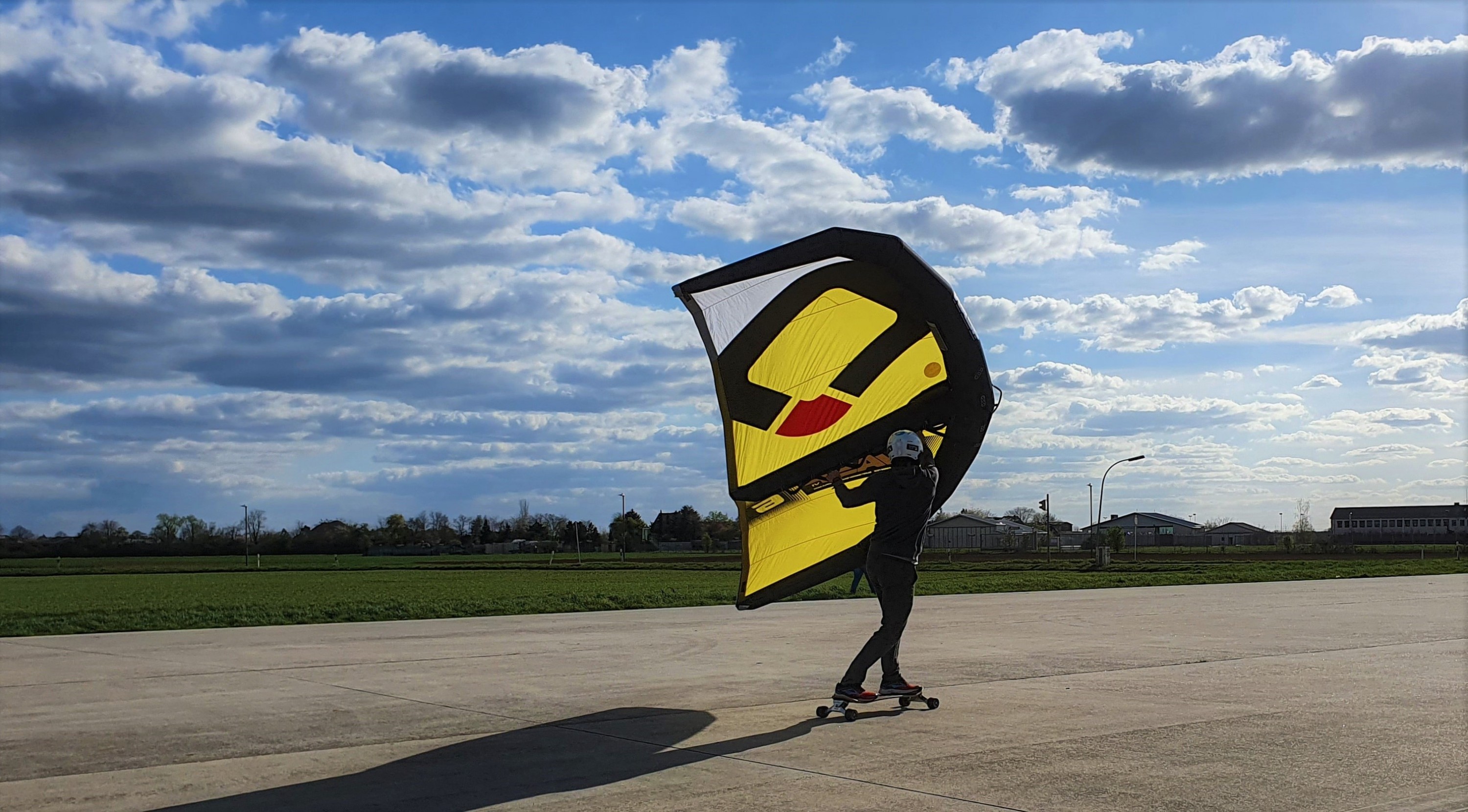 Wingskaten mit dem Carveboard