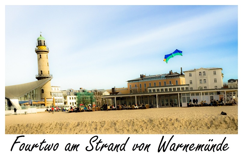 Fourtwo am Strand von Warnemünde