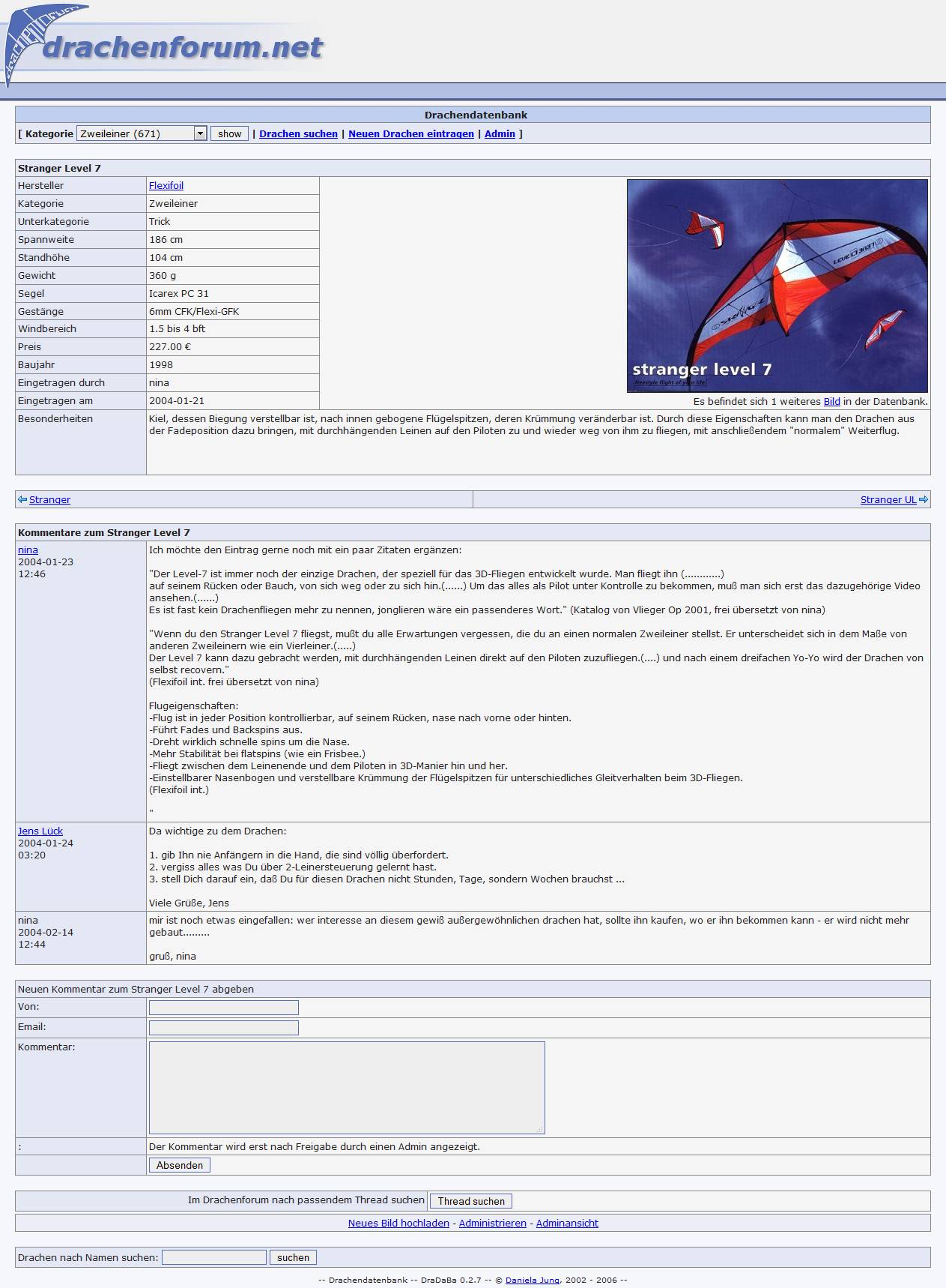 Drachenforum-Dradaba-Stabdrachen-Es war einmal-Flexifoil Stranger Level 7-Screenshot-webarchive