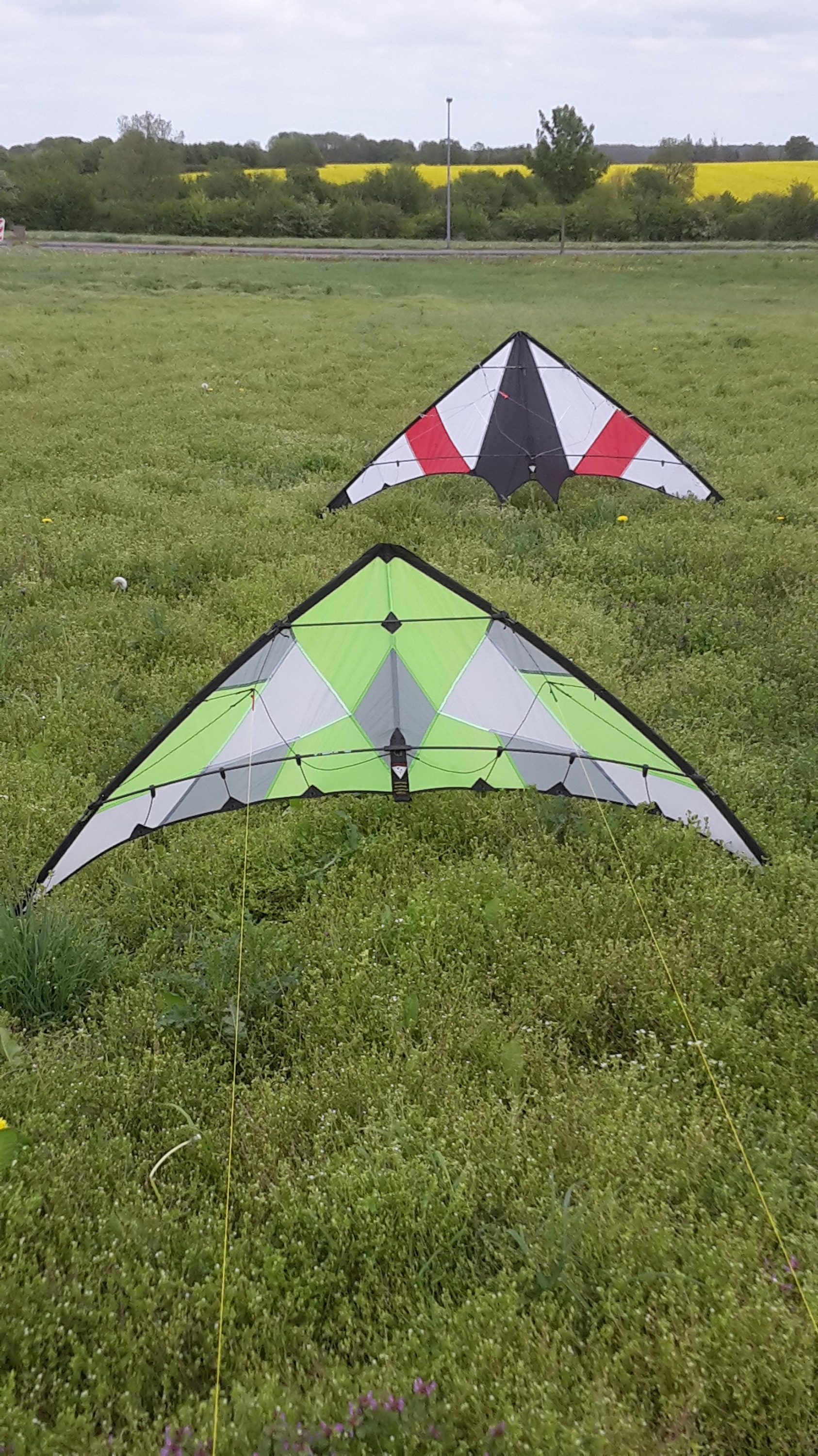 Spacekites Topas 1.7 und Hot Stripe (Handmade)