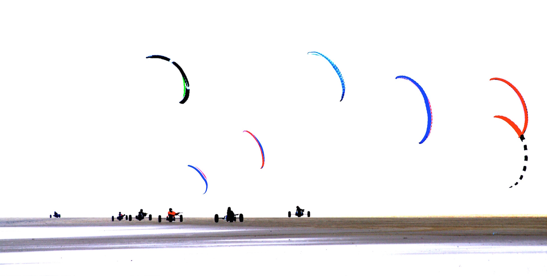 Lustige Bande am Strand von Ouddorp