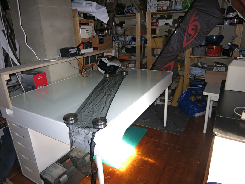 Leuchttisch Eigenbau LED 170cm X 115cm ausgeschaltet