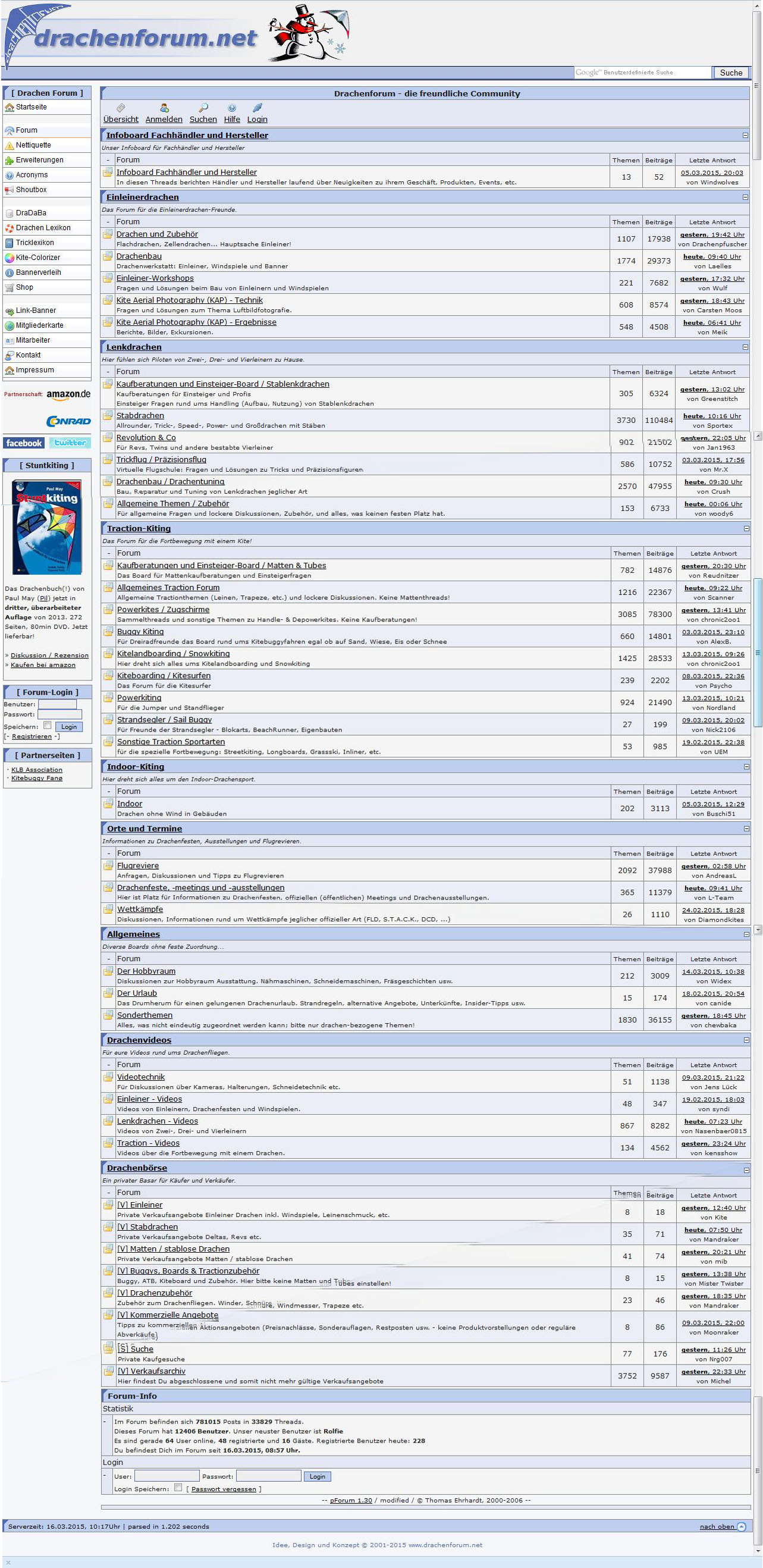 Drachenforum-Forum-Übersicht-Es war einmal-Screenshot-webarchive