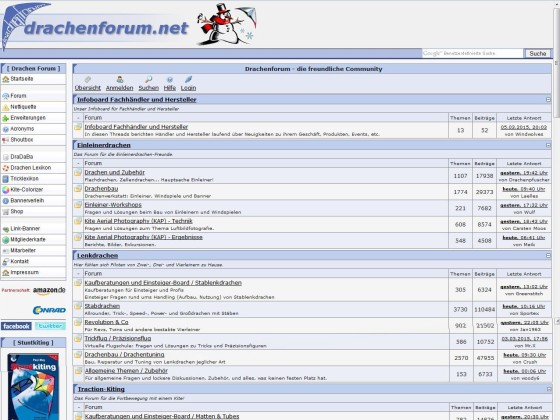 Drachenforum-Forum-Übersicht-Es war einmal-Screenshot-webarchive