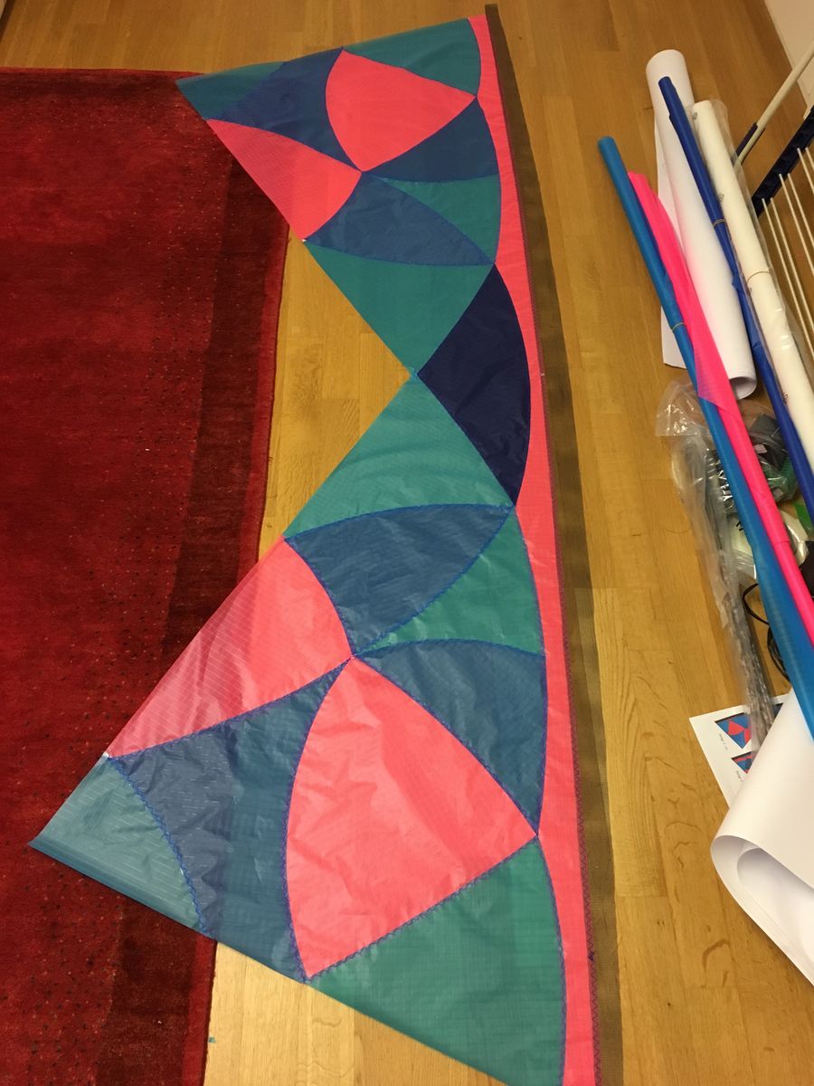 Bautagebuch 001 - Segel fertig genäht