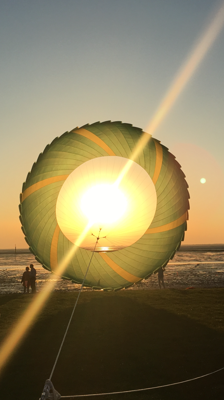 Bowl im Sonnenuntergang