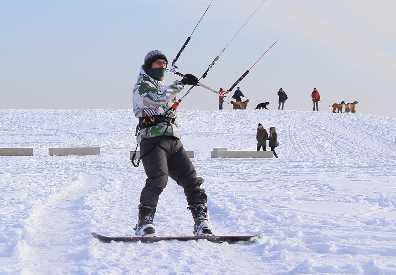 Wintersport auf der Halde