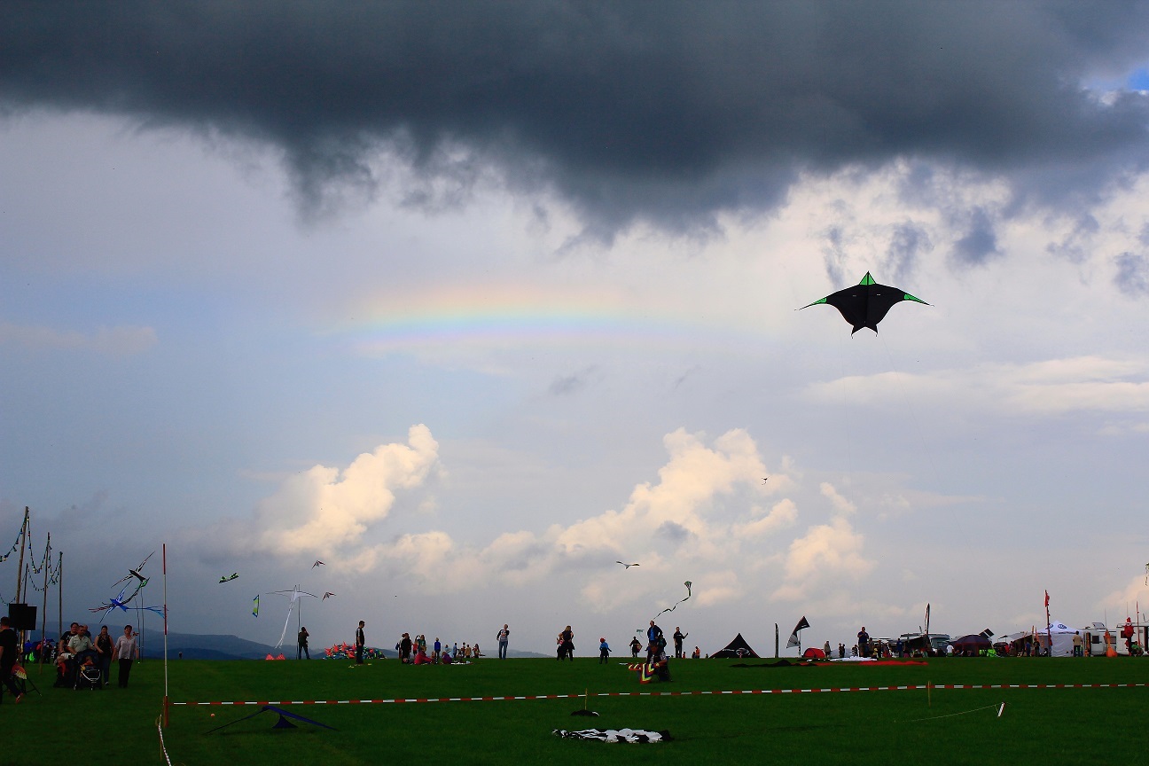 drohende tiefe Wolken