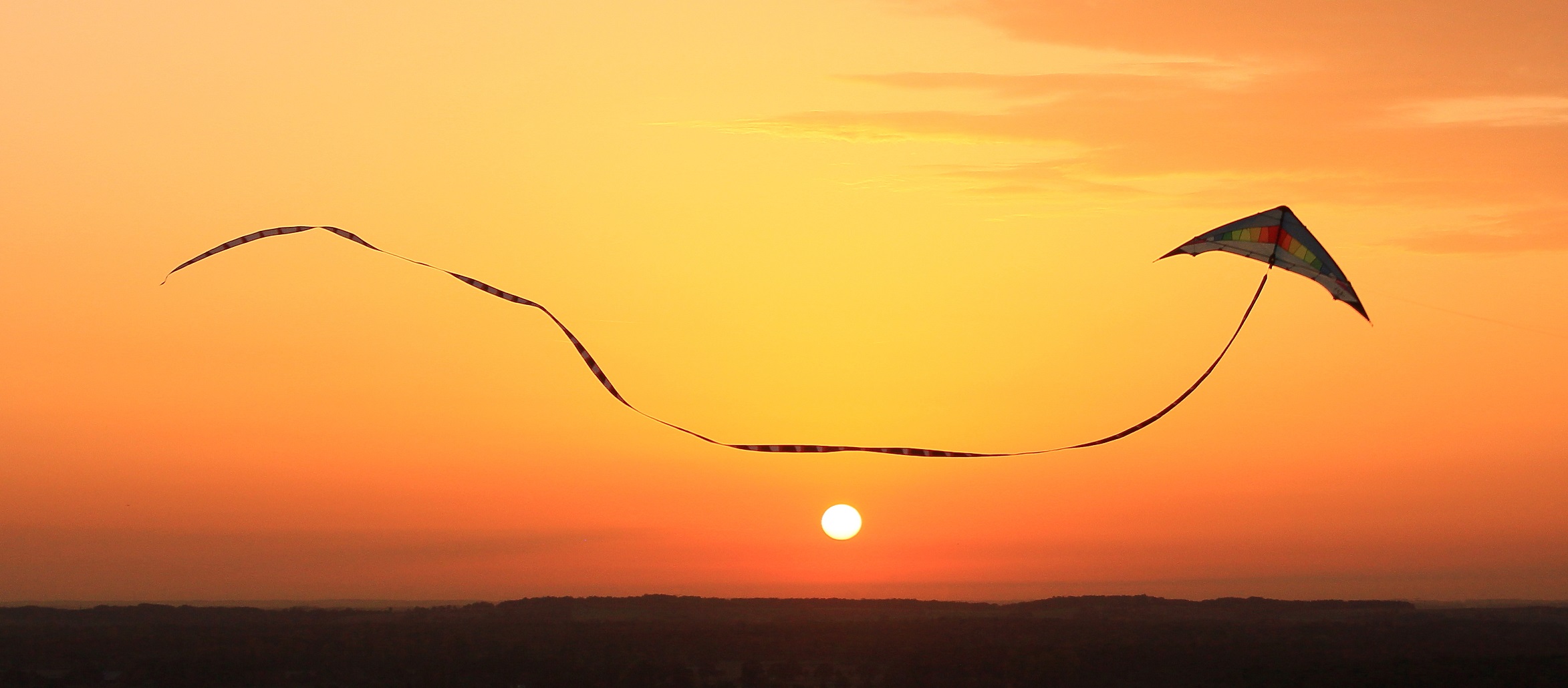 Herbst 2012  Jet Stream bei Sonnenuntergang