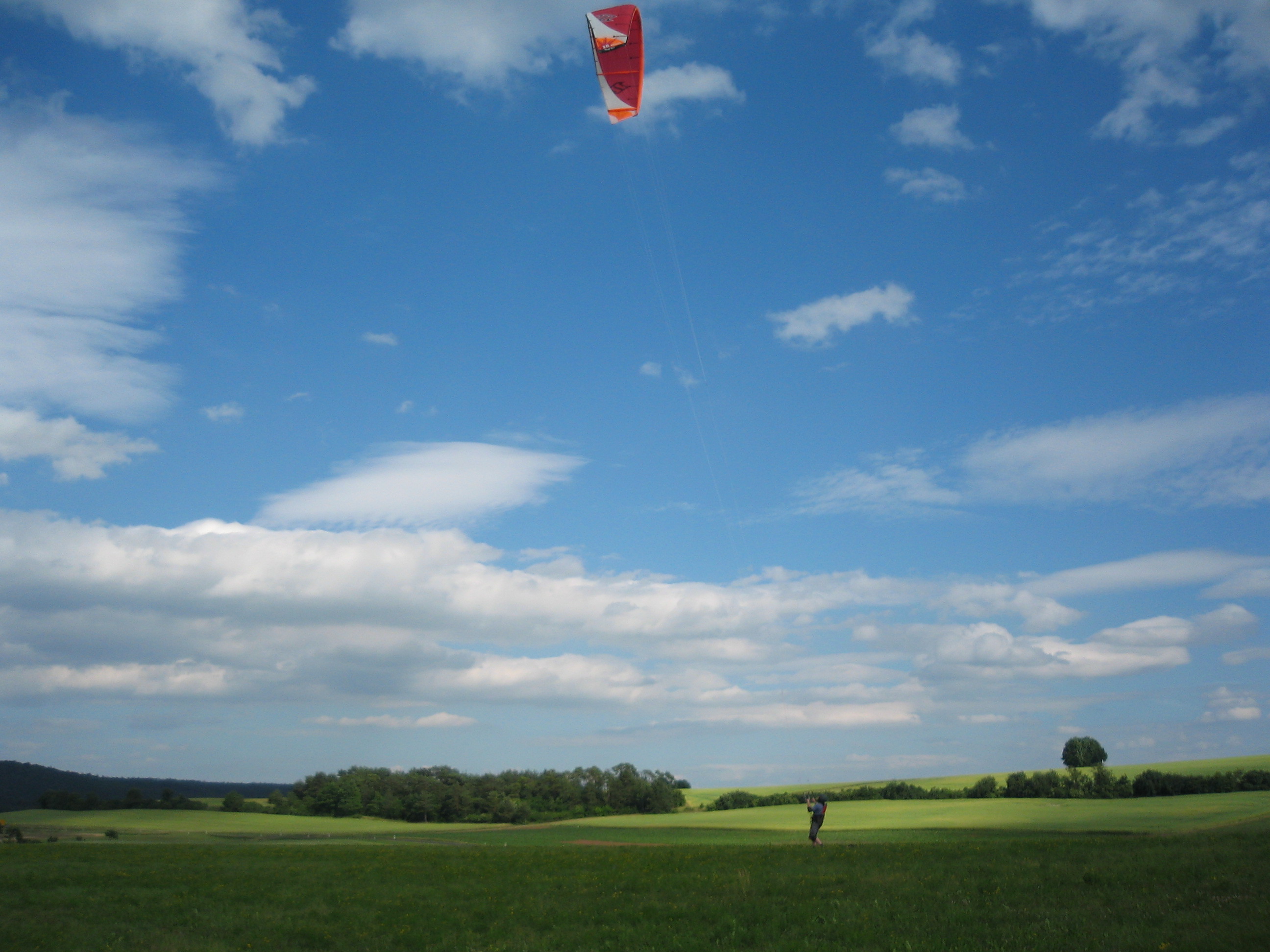 Kitelandboarding mit Kitesurfkite