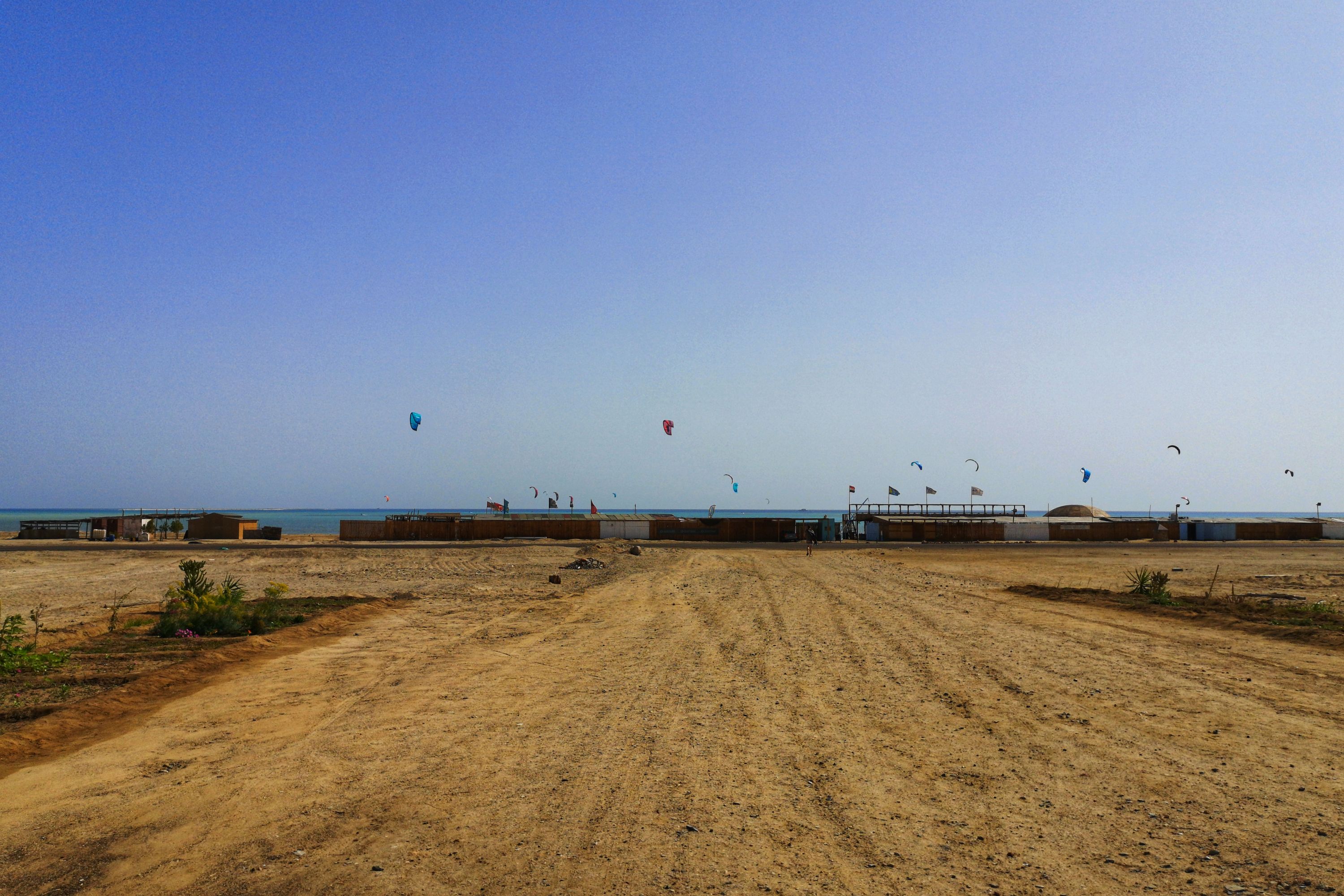 Hamata Kite Village Camp - Blick zum Beach [2020-03-10]