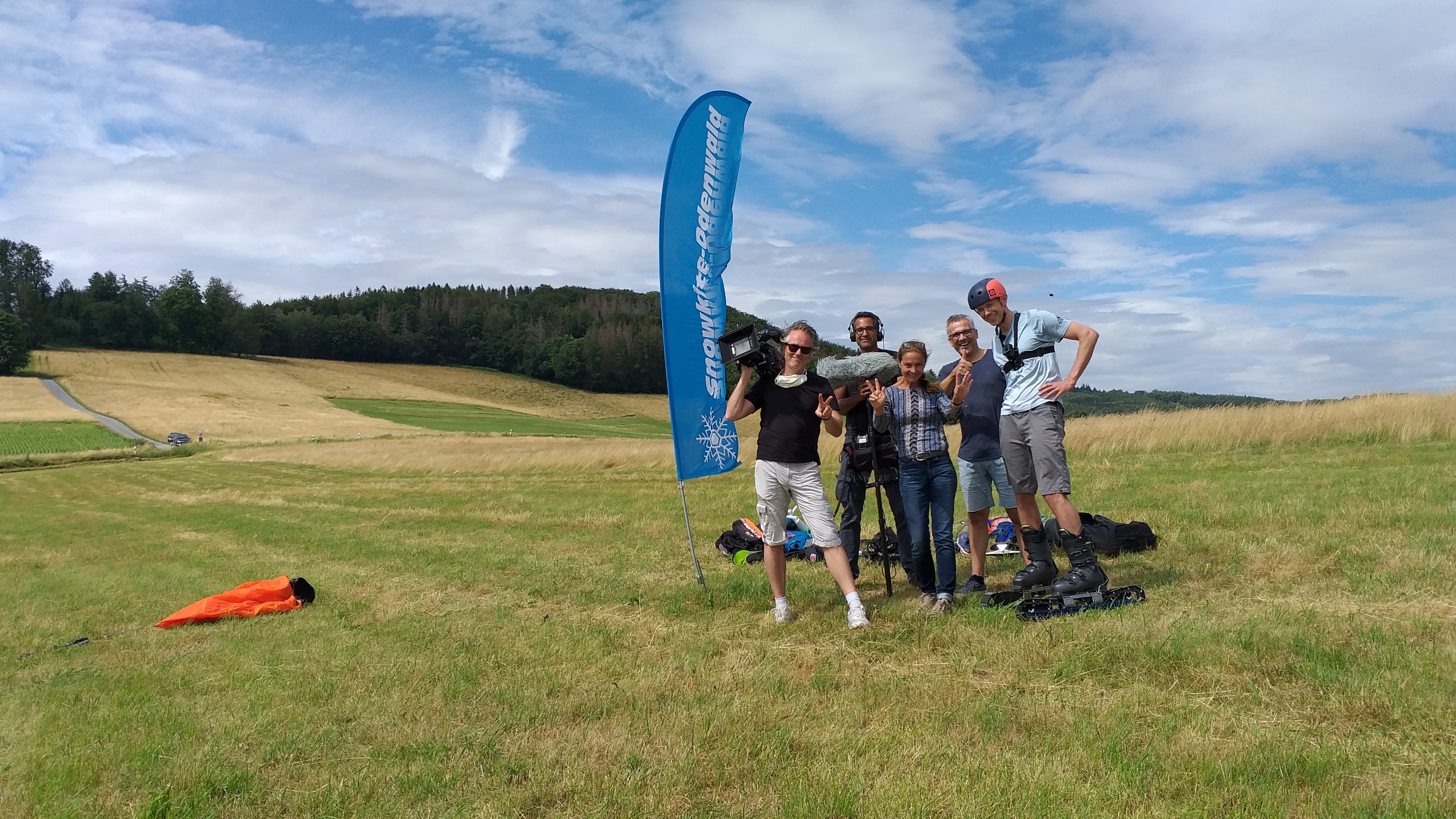 HR-Fernsehen zu Gast bei snowkite-odenwald