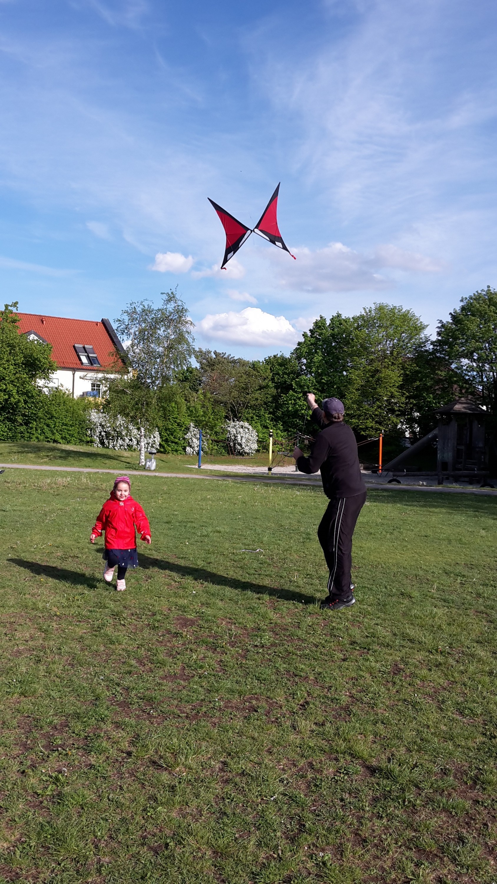 Tochter Papa und Papillon