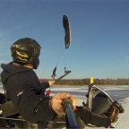 Eisbuggy auf dem Rangsdorfer See