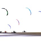 Lustige Bande am Strand von Ouddorp