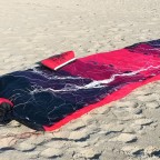 Schatten von mensch mit seiner Flexifoil Skytiger Hi80