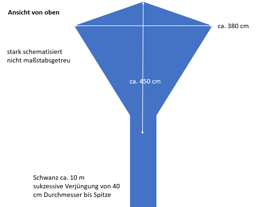 Trichter klein, 40cm - Der Blaue